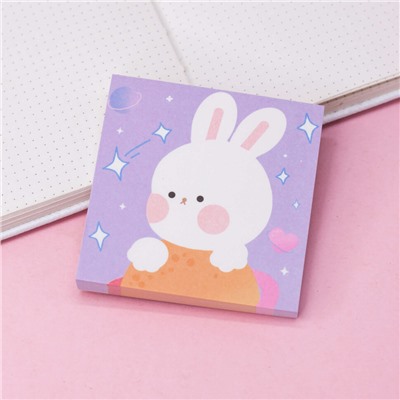 Блок для заметок "Cute hare", purple