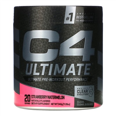 Cellucor, C4 Ultimate Pre-Workout Performance, Strawberry Watermelon, 11.99 oz (340 g)