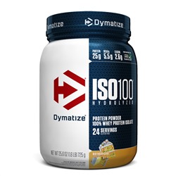 Dymatize Nutrition, ISO100 гидролизованный, 100% изолят сывороточного белка, вкус "торт именинника", 25,6 унц. (725 г)