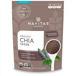 Navitas Organics, Органические семена чиа, 454 г