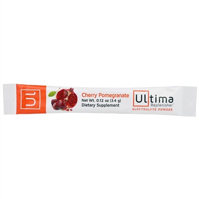 Ultima Replenisher, Electrolyte Powder, Cherry Pomegranate, 20 Packets, 0.12 oz (3.4 g) Each