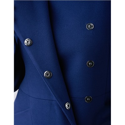 Москвичка демисезонное пальто 1  ( синий )