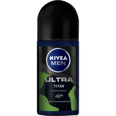 Антиперспирант шариковый мужской Nivea Men Ultra Titan, 50 мл