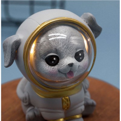 Ночник "Dog space suit", gray