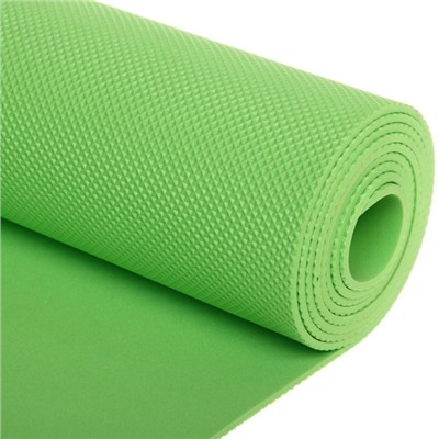 Коврик для йоги 3 мм 173х61 см "Умиротворение" EVA, зелёный