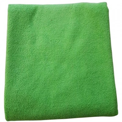 Салфетка из микрофибры (без упаковки) зеленая 70х80 см