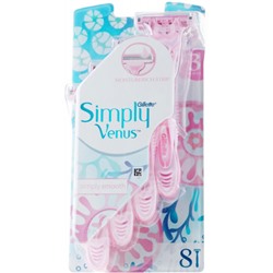 Одноразовые женские станки для бритья Gillette Simply Venus 3 (8 шт)