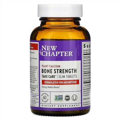 New Chapter, Bone Strength Take Care, 60 Vegetarian Slim Tablets