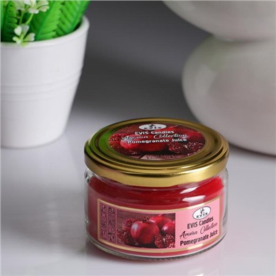 Свеча в банке "POMEGRANATE JUICE", ароматизированная, 367 г