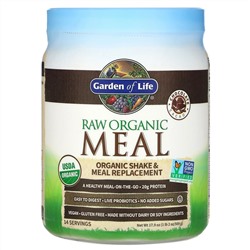 Garden of Life, RAW Organic Meal, Shake & Meal Replacement, Chocolate Cacao, 1 lb 2 oz (509 g)