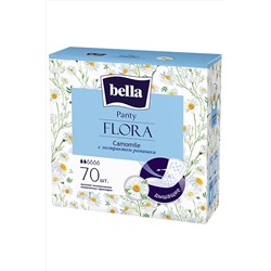 Bella, Женские ароматизированные ежедневные прокладки bella Panty FLORA Camomile 70 шт. Bella