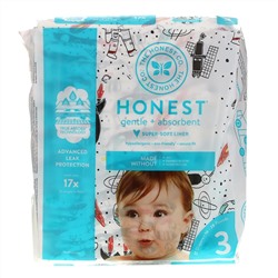 The Honest Company, Honest Diapers, Size 3, 16-28 Pounds, Space Travel, 27 Diapers