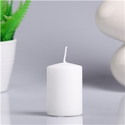 Свеча пеньковая ароматическая "Белая лилия", 4х6 см