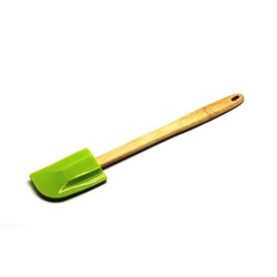 Лопатка для перемешивания Atlantis, с деревянной ручкой, цвет салатовый