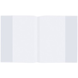 Обложка Пифагор ПП для тетради и дневника, прозрачная, 210х350 мм, 60 мкм