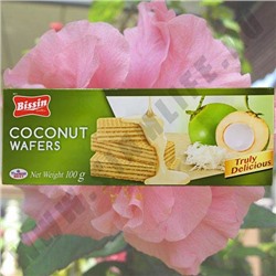 Вафли со вкусом свежего Кокоса Bissin Coconut Wafers