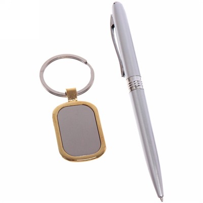 Набор подарочный "Золотая классика" (ручка и брелок) 16,8х9х2,2 см, микс цветов