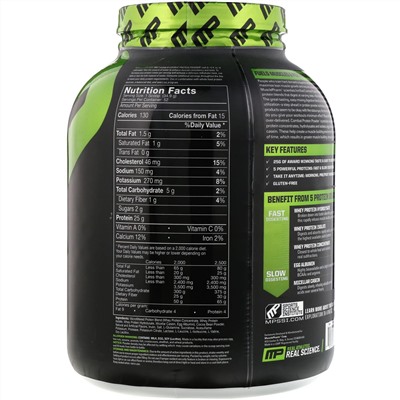 MusclePharm, Белковый порошок Combat, шоколадное молоко, 4 фунта (1814 г)