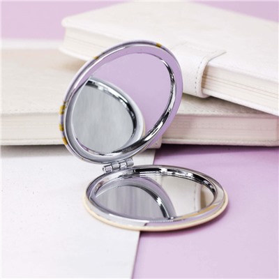 Зеркало "Marble", round white