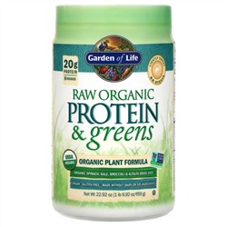 Garden of Life, RAW Protein & Greens, Organic Plant Formula, Lightly Sweet, 22.92 oz (650 g)