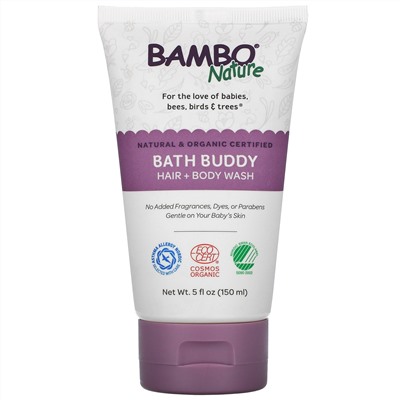 Bambo Nature, Bath Buddy Hair + Body Wash, 5 fl oz (150 ml)