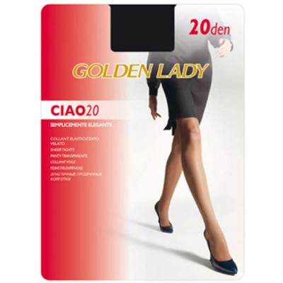 Колготки Golden Lady Ciao (Голден Леди) Moro (шоколад) 20 den, 5 размер