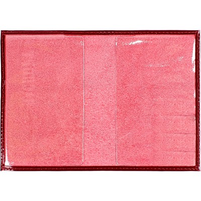 Обложка для паспорта Premier-О-8 натуральная кожа красный темный гладкий (138) 153444