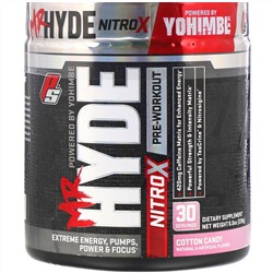 ProSupps, Mr. Hyde, Nitro X, предтренировочный комплекс со вкусом сладкой ваты, 228 г (8 унций)