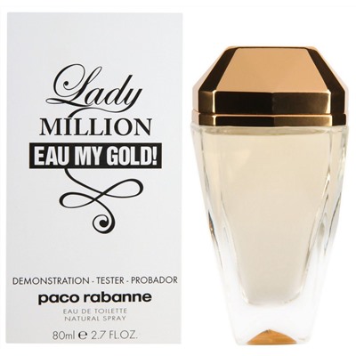 Тестер Paco Rabanne Lady Million My Gold 80 ml