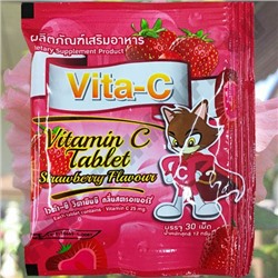 Витамин С с Клубничным вкусом Vita-C Vitamin C Tablet Strawberry