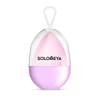 Косметический спонж для макияжа Solomeya со срезом лиловый, цвет lilac