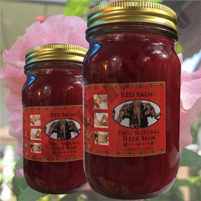 Тайский Красный Бальзам Thai Natural Herb Balm Вес 200 гр.