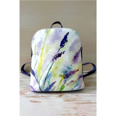 Модный женский рюкзак Arco сиреневый цветы