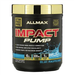 ALLMAX Nutrition, Impact Pump, Blue Raspberry, 12.7 oz (360 g)