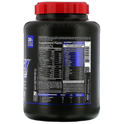 ALLMAX Nutrition, AllWhey Classic, 100% сывороточный белок, печенье и сливки, 5 фунтов (2,27 кг)