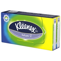 Платочки бумажные Kleenex Balsam, 8 упаковок по 9 шт.