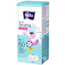 Bella, Женские ультратонкие ежедневные прокладки bella panty Aroma fresh 60 шт. Bella