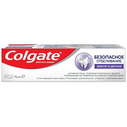 Зубная паста Colgate Total (Колгейт Тотал) Безопасное Отбеливание Забота о деснах, 75 мл
