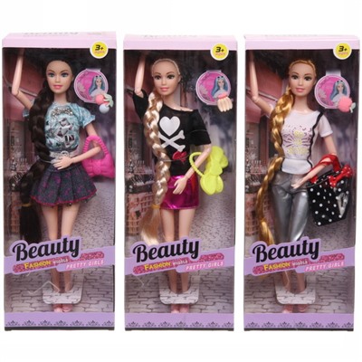 Набор модницы "Beauty Pretty" (кукла с акессуарами) , цвет в ассортим., 32*14*5 см