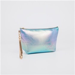 Косметичка-сумка, отдел на молнии, с ручкой, цвет голубой, «Secret»