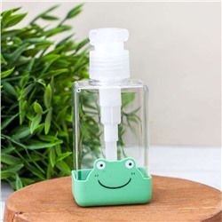 Дорожная бутылочка "Frog head", green (100 ml)