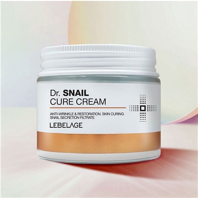Lebelage Антивозрастной восстанавливающий крем с муцином улитки / Dr. Snail Cure Cream, 70 мл
