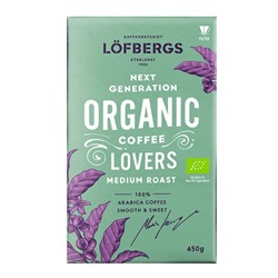 Кофе заварной Löfbergs Lila Next Generation ORGANIC Coffee Lovers medium 450 гр