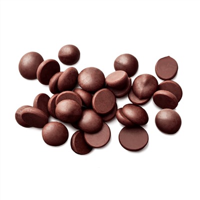 Шоколадная масса горькая 72%, дропсы 5,5 мм 3000 г Отсутствует
