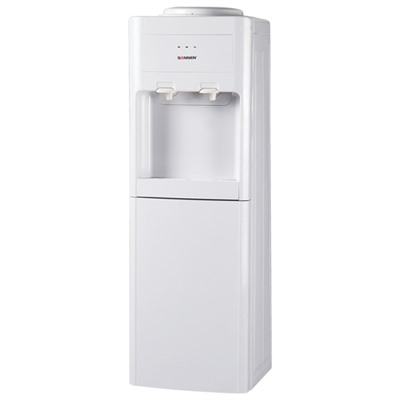 Кулер для воды SONNEN FSE-02, напольный, электронное охлаждение/нагрев, шкаф, 2 крана, бежевый, 453977