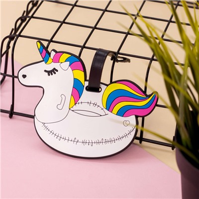 Бирка для багажа "Summer color unicorn"