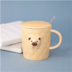 Кружка "Relief Bear", yellow (350ml)