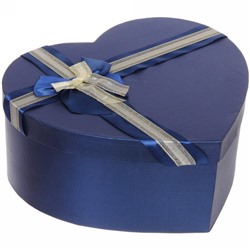 Коробка подарочная "Момент", цвет синий, 31*27*13.3 см