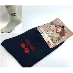 Детские носки для девочек Размер 35-40 Цвет чёрный Арт 53