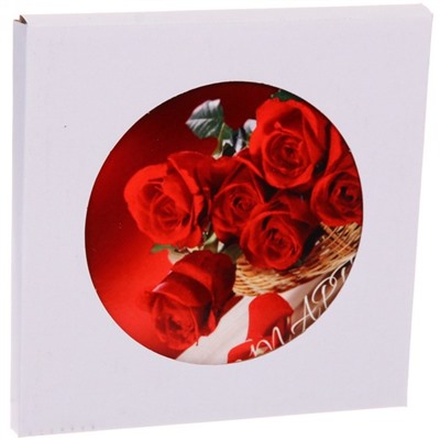 Подставка керамическая 16 см "8 Марта" букет красных роз